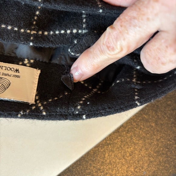 RalphLauren 100%Wool Mini Skirt Leather/Buckle/Fringe Sz 4 Grunge Y2K Classic - Picture 9 of 9